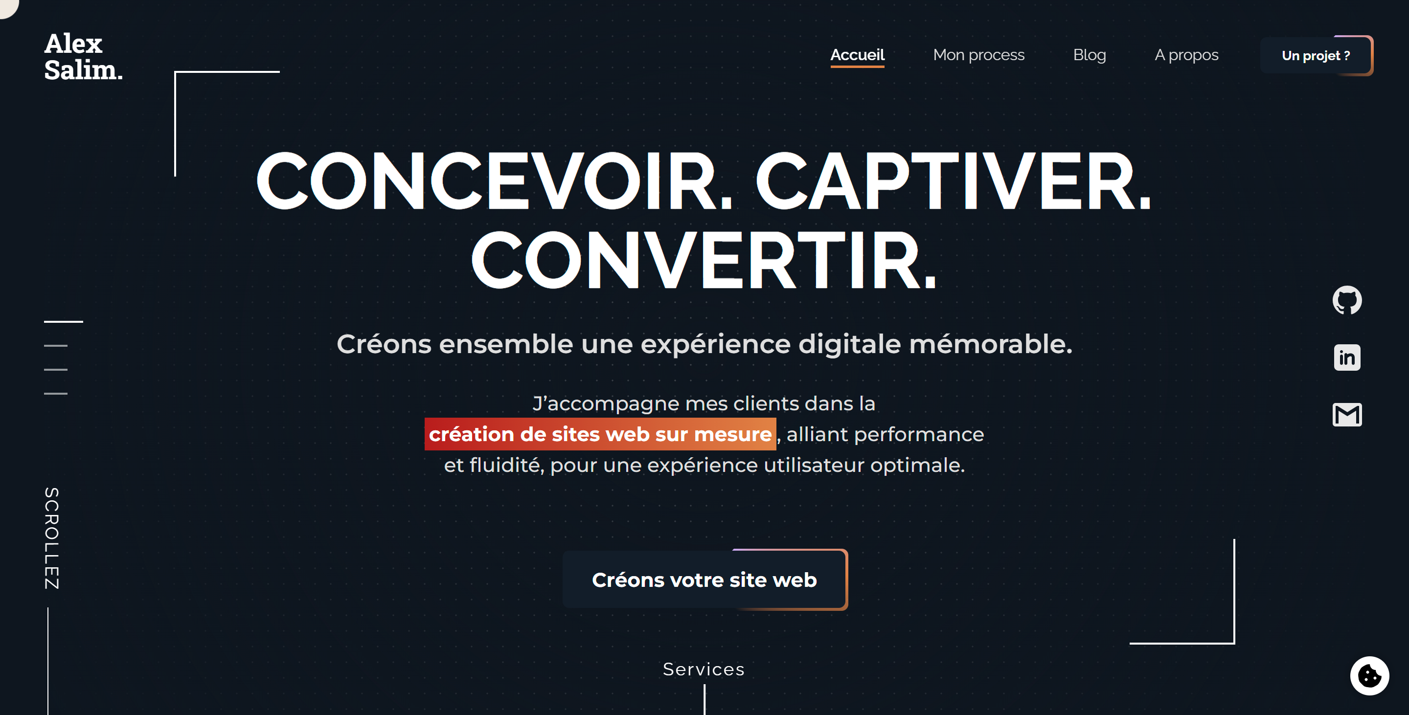 Site internet dark mode
